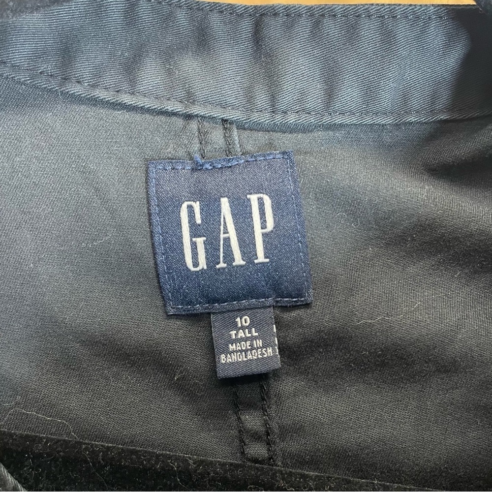 Gap women’s coveralls jumpsuit black long sleeve size 10 tall - Picture 10 of 10